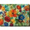 Outdoor Living and Style Orange and Blue Jamboree Garden Outdoor Canvas Rectangular Wall Art Decor 40" x 30"